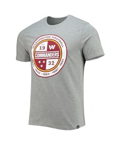 Men's Gray Washington Commanders Imprint Super Rival T-shirt $17.67 T-Shirts