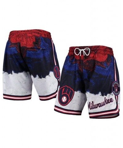 Men's Milwaukee Brewers Red White and Blue Shorts $54.00 Shorts