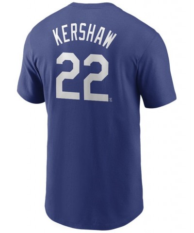 Men's Clayton Kershaw Los Angeles Dodgers Name and Number Player T-Shirt $23.50 T-Shirts