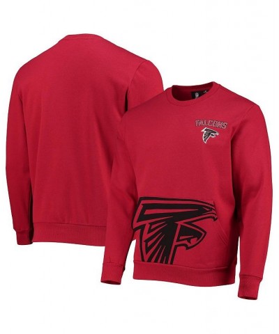 Men's Red Atlanta Falcons Pocket Pullover Sweater $32.25 Sweaters