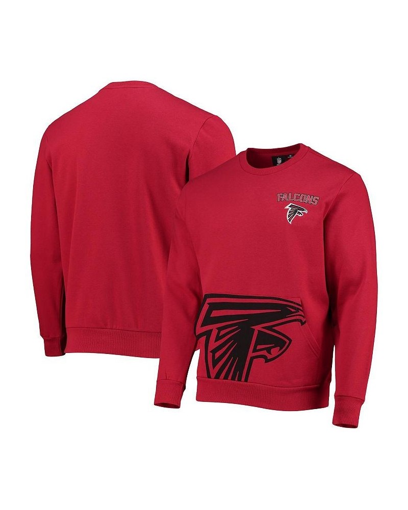 Men's Red Atlanta Falcons Pocket Pullover Sweater $32.25 Sweaters