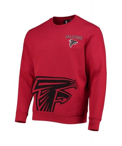 Men's Red Atlanta Falcons Pocket Pullover Sweater $32.25 Sweaters