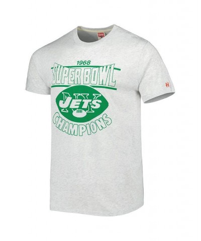 Men's Ash New York Jets Super Bowl Classics Tri-Blend T-shirt $23.45 T-Shirts