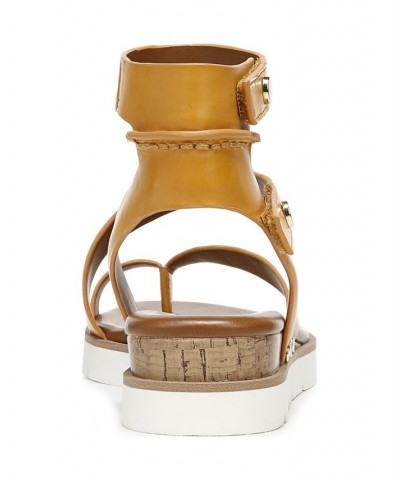 Daven Gladiator Sandals Yellow $35.72 Shoes