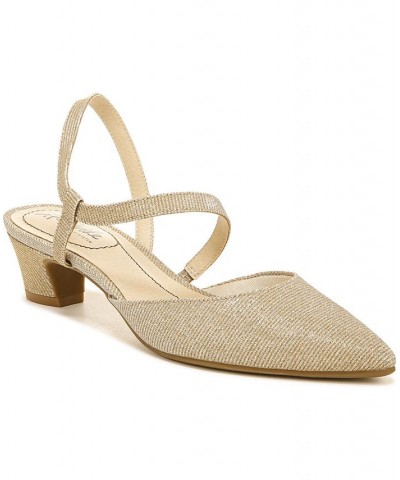 Minimalist Slingback Pumps Gold $46.74 Shoes