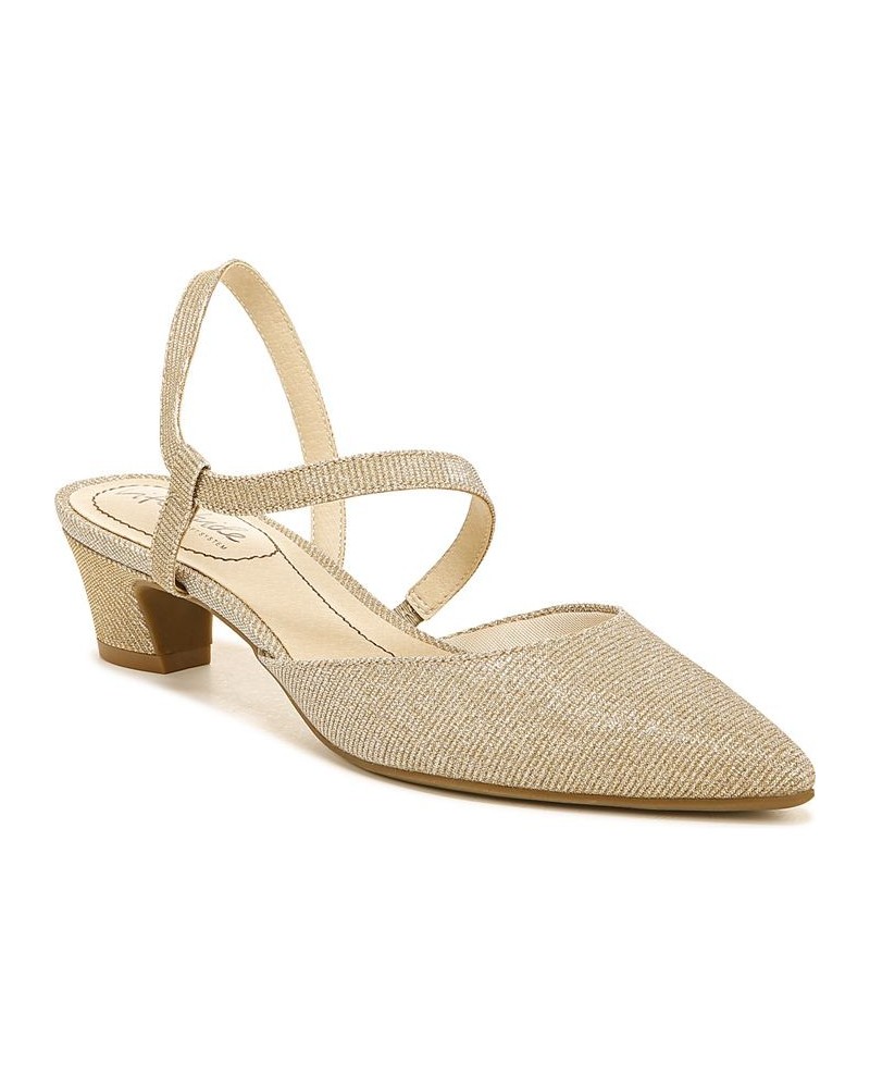 Minimalist Slingback Pumps Gold $46.74 Shoes