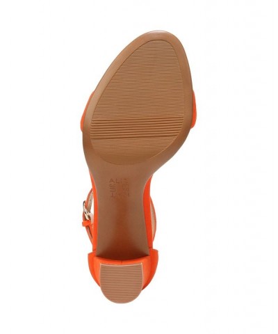 Vera Ankle Strap Sandals Orange $52.00 Shoes