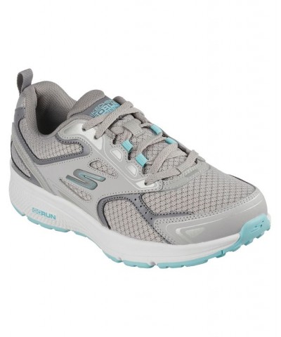 Women's GOrun Consistent Wide Width Running Sneakers Gray $36.75 Shoes