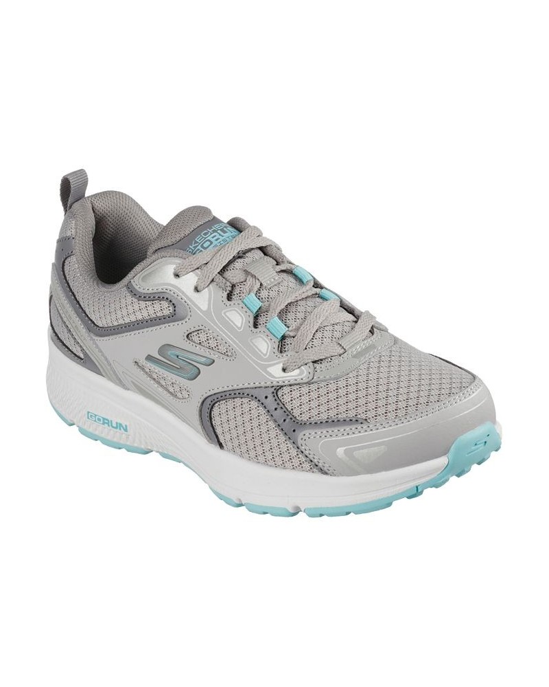 Women's GOrun Consistent Wide Width Running Sneakers Gray $36.75 Shoes