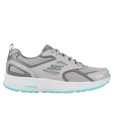 Women's GOrun Consistent Wide Width Running Sneakers Gray $36.75 Shoes