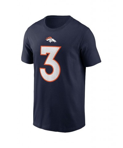 Men's Russell Wilson Navy Denver Broncos Player Name & Number T-shirt $24.50 T-Shirts