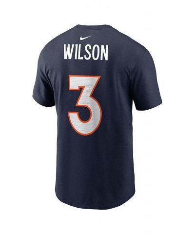 Men's Russell Wilson Navy Denver Broncos Player Name & Number T-shirt $24.50 T-Shirts