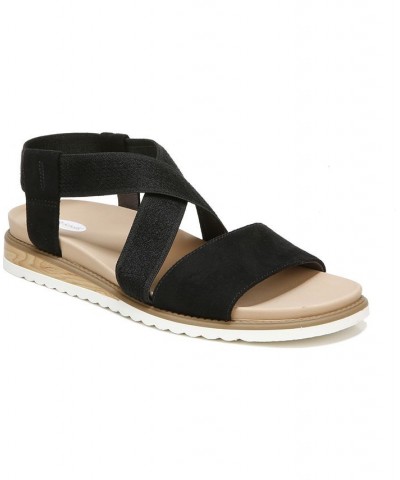 Women's Islander Ankle Strap Sandals Black $37.80 Shoes