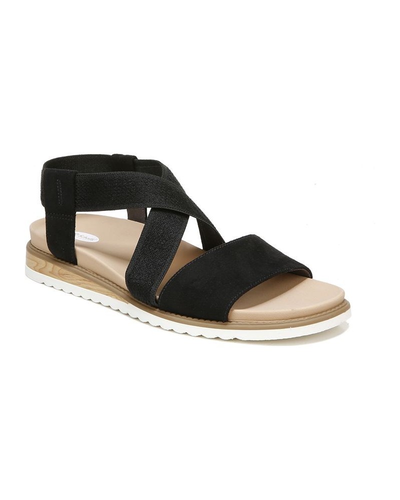 Women's Islander Ankle Strap Sandals Black $37.80 Shoes