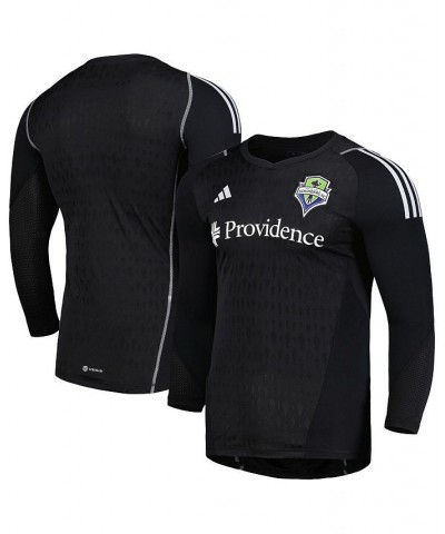 Men's Black Seattle Sounders FC 2023 Goalkeeper Long Sleeve Replica Jersey $42.00 Jersey