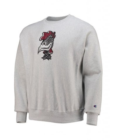 Men's Heathered Gray South Carolina Gamecocks Vault Logo Reverse Weave Pullover Sweatshirt $45.04 Sweatshirt