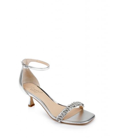 Women's Angel Evening Sandals Silver $51.60 Shoes