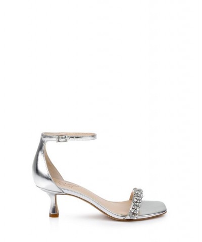 Women's Angel Evening Sandals Silver $51.60 Shoes