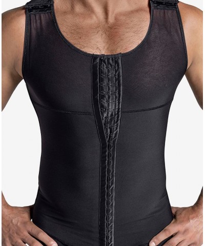 Men's Firm Shaper Vest with Back Support Black $39.90 Undershirt