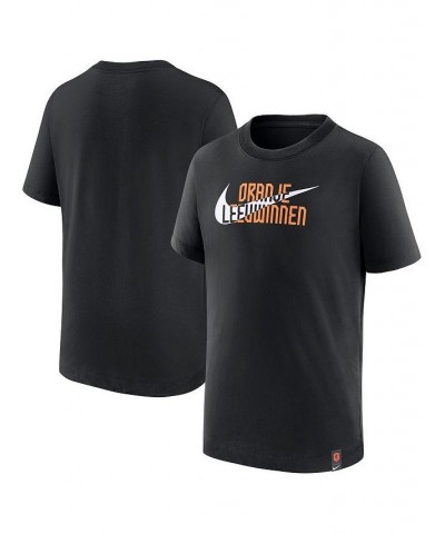 Men's Black Netherlands National Women's Team Swoosh T-shirt $21.19 T-Shirts