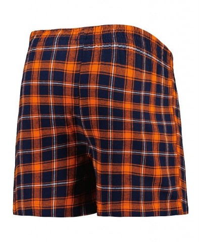 Men's Navy and Orange Chicago Bears Ledger Flannel Boxers $16.45 Underwear