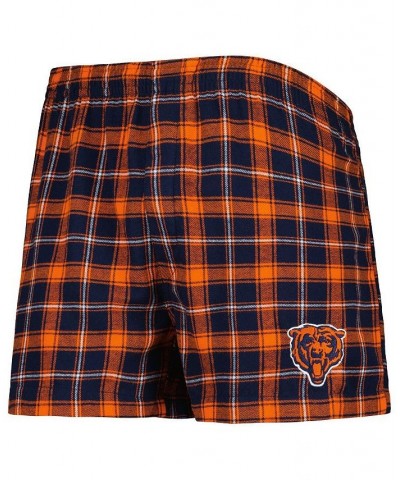 Men's Navy and Orange Chicago Bears Ledger Flannel Boxers $16.45 Underwear