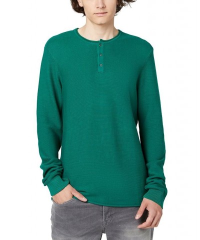 Men's Wamill Long Sleeves Henley Sweater PD02 $20.04 Sweaters