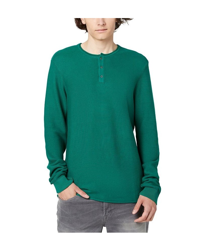 Men's Wamill Long Sleeves Henley Sweater PD02 $20.04 Sweaters