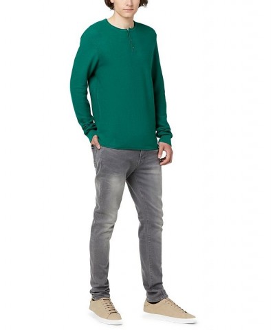 Men's Wamill Long Sleeves Henley Sweater PD02 $20.04 Sweaters