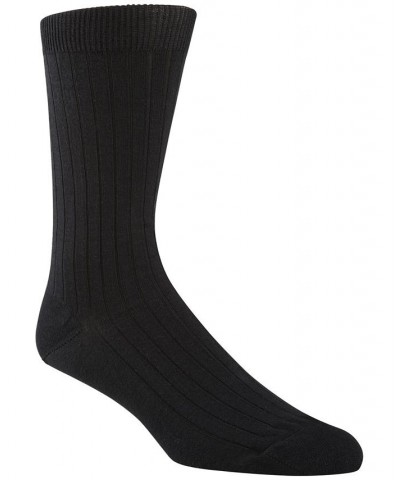 Men's Ribbed Socks Black $9.56 Socks