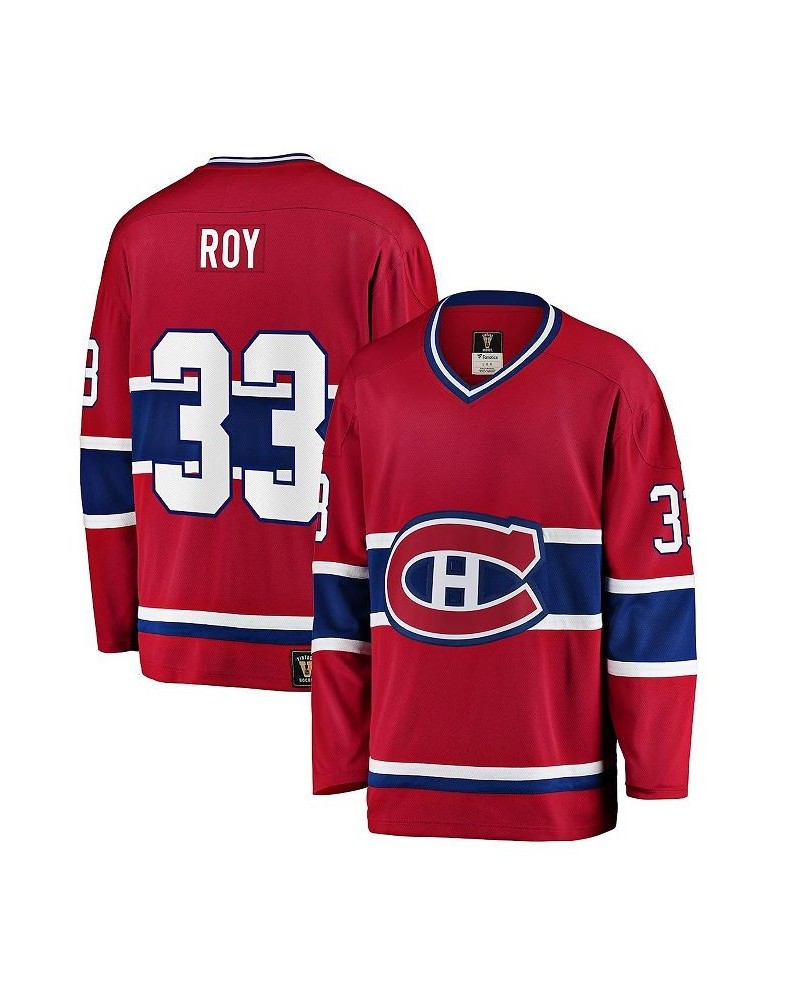 Men's Branded Patrick Roy Red Montreal Canadiens Premier Breakaway Retired Player Jersey $66.60 Jersey