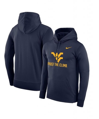 Men's Navy West Virginia Mountaineers Trust the Climb Performance Pullover Hoodie $33.60 Sweatshirt