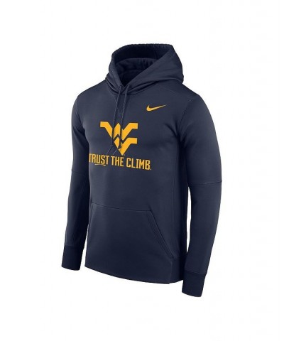 Men's Navy West Virginia Mountaineers Trust the Climb Performance Pullover Hoodie $33.60 Sweatshirt