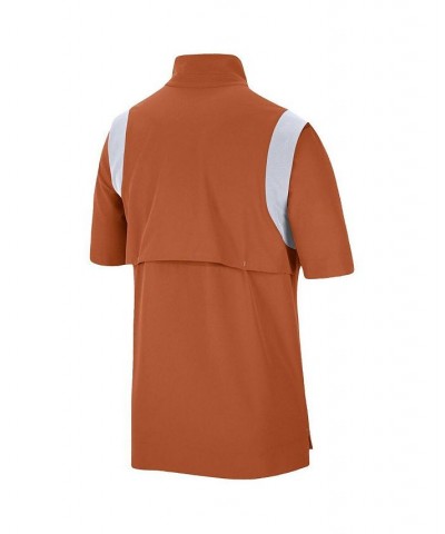 Men's Texas Orange Texas Longhorns Coach Short Sleeve Quarter-Zip Jacket $40.00 Jackets