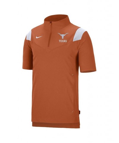 Men's Texas Orange Texas Longhorns Coach Short Sleeve Quarter-Zip Jacket $40.00 Jackets