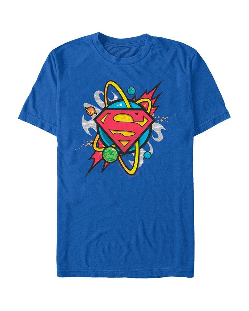 DC Men's Superman Galaxy Planet Logo Short Sleeve T-Shirt $20.64 T-Shirts