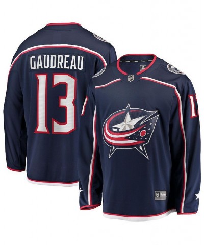 Men's Branded Johnny Gaudreau Navy Columbus Blue Jackets 2022 Breakaway Player Jersey $85.10 Jersey