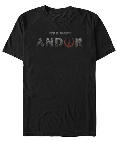 Men's Star Wars Andor Logo Short Sleeve T-shirt Black $18.19 T-Shirts