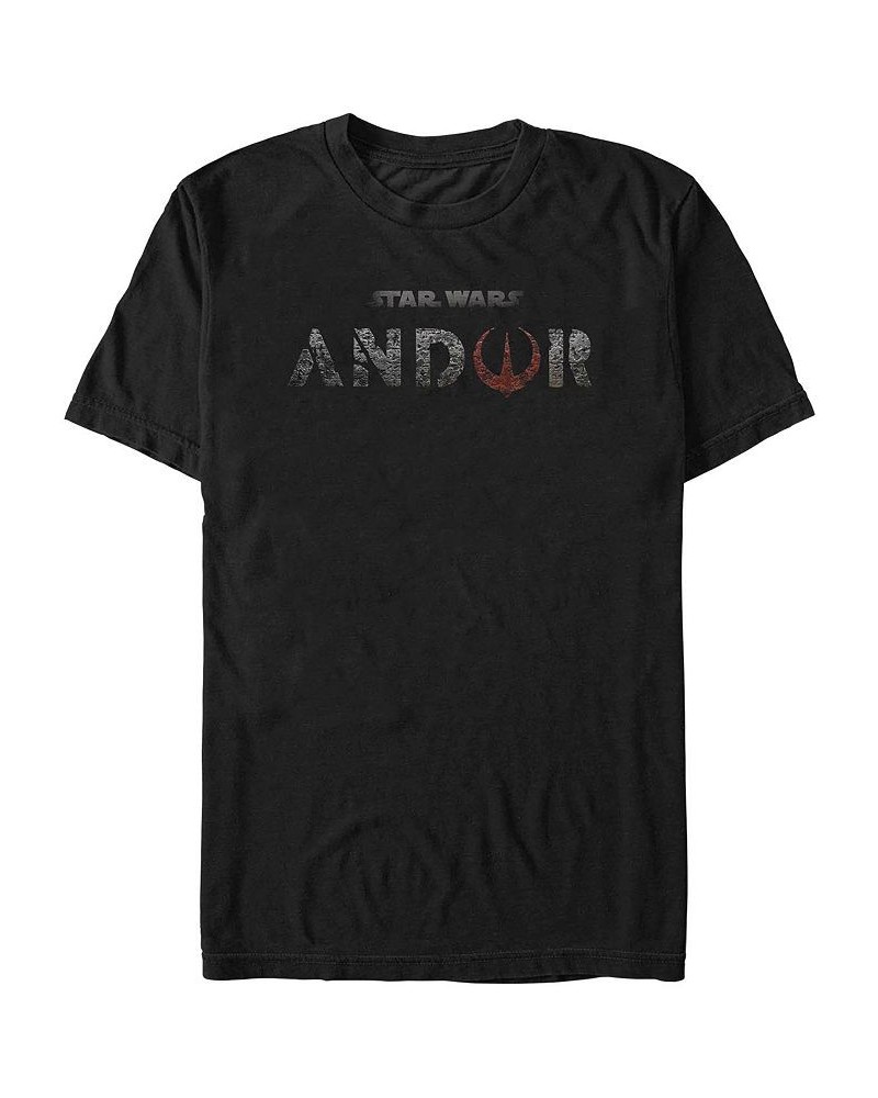 Men's Star Wars Andor Logo Short Sleeve T-shirt Black $18.19 T-Shirts