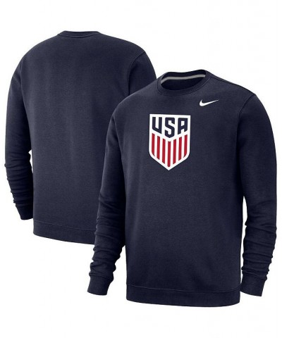 Men's Navy USMNT Fleece Pullover Sweatshirt $38.24 Sweatshirt