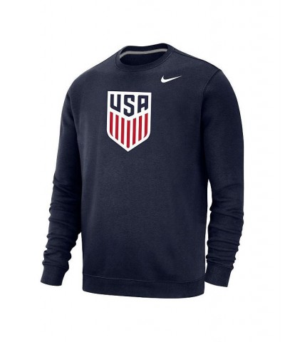 Men's Navy USMNT Fleece Pullover Sweatshirt $38.24 Sweatshirt