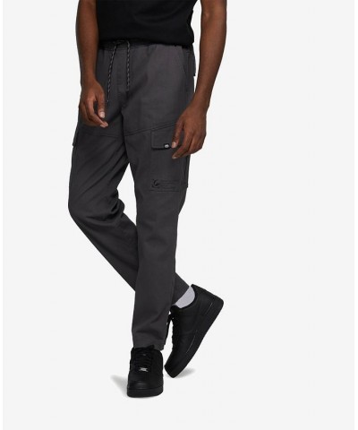 Men's Big and Tall Front Flip Cargo Joggers Gray 2 $31.20 Pants