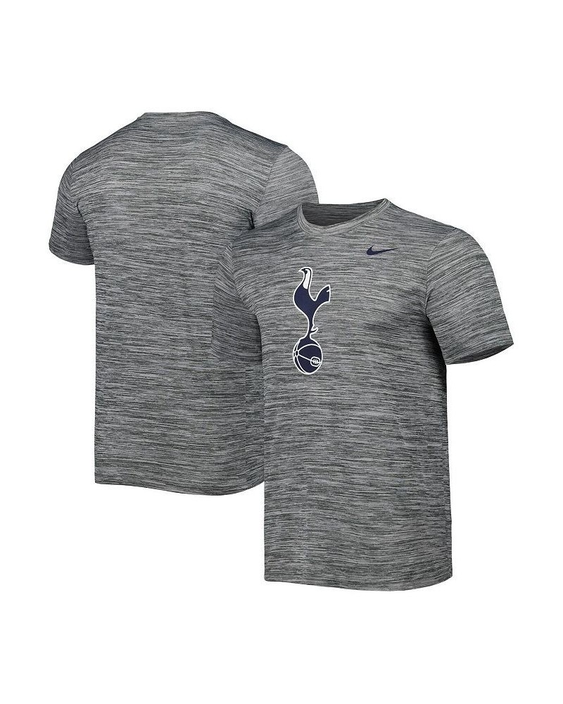 Men's Heather Gray Tottenham Hotspur Primary Logo Velocity Legend Performance T-shirt $29.49 T-Shirts