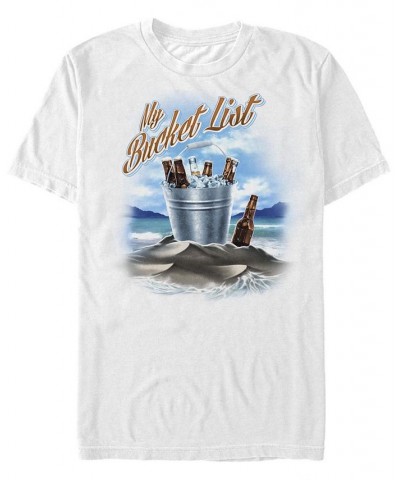 Men's My Bucket List Short Sleeve Crew T-shirt White $20.64 T-Shirts