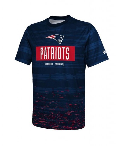 Men's Navy New England Patriots Combine Authentic Sweep T-shirt $23.00 T-Shirts