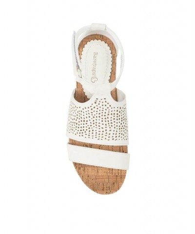 Women's Raisie Wedge Sandal Ivory/Cream $38.27 Shoes