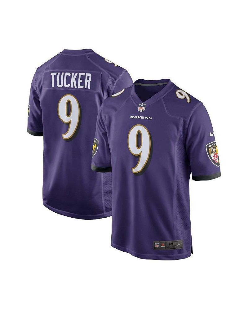 Men's Justin Tucker Purple Baltimore Ravens Game Jersey $54.60 Jersey