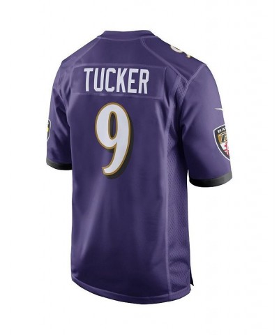 Men's Justin Tucker Purple Baltimore Ravens Game Jersey $54.60 Jersey