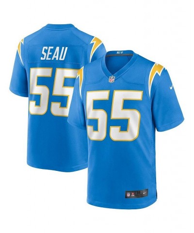 Men's Junior Seau Powder Blue Los Angeles Chargers Game Retired Player Jersey $56.00 Jersey