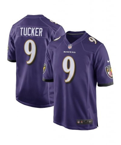 Men's Justin Tucker Purple Baltimore Ravens Game Jersey $54.60 Jersey